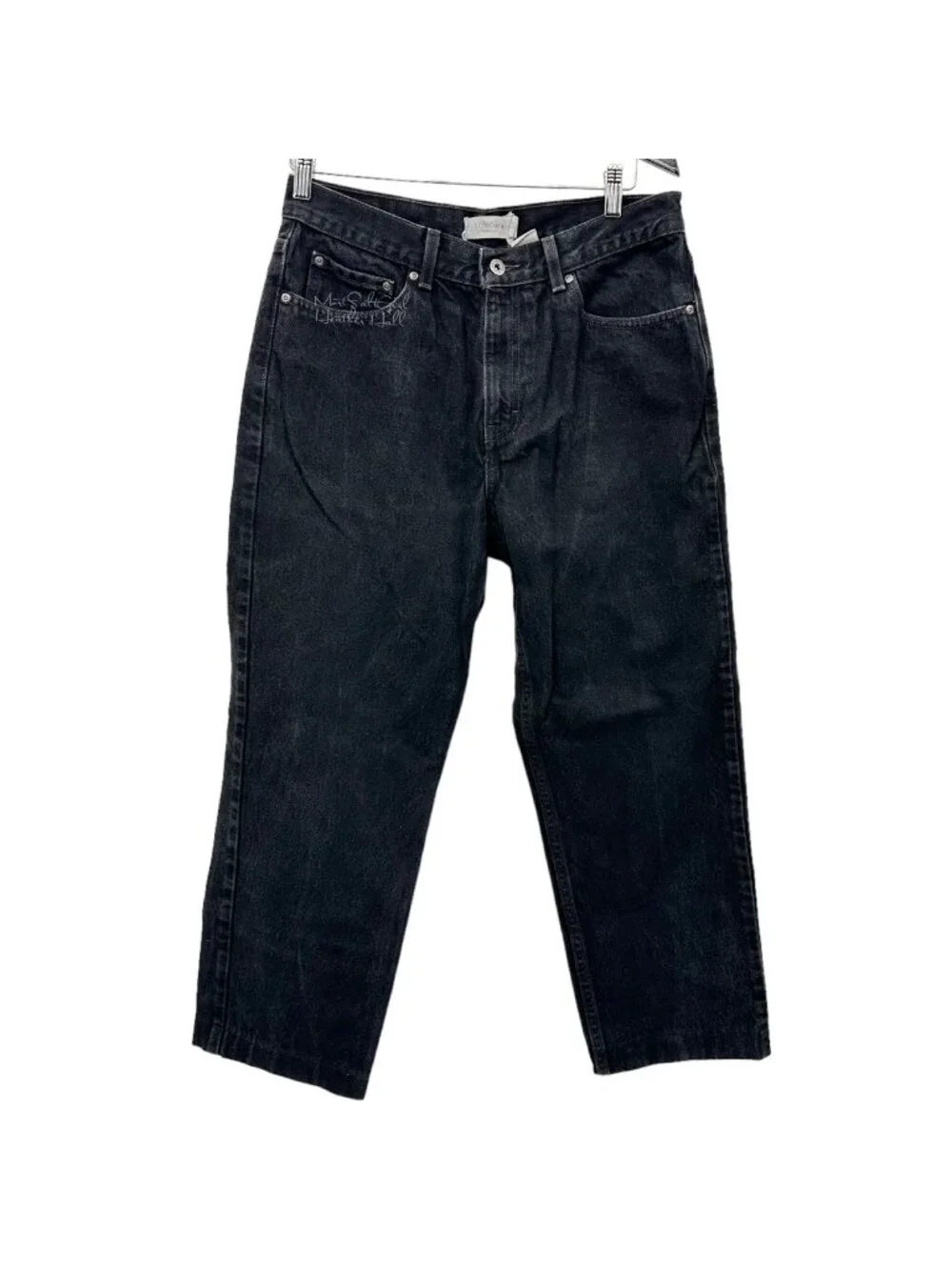 Sonoma Goods for Life Straight Fit Black Wash Denim Jeans 32 X 27
